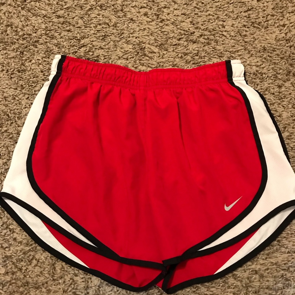 Red & white Nike shorts